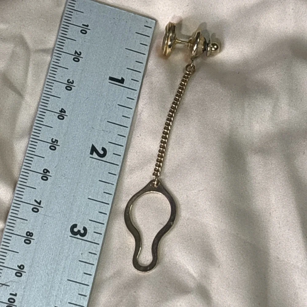 Vintage Hickok USA Tie Clip w/‎ Tie Tack PARTS Repair 2-Piece Lot